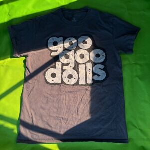 Goo Goo Dolls Band T Shirt Graphic Tee Gray Short Sleeve Size S